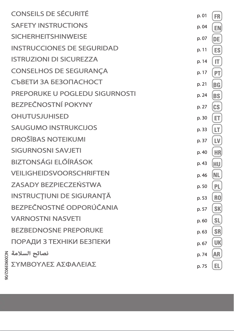 Image de la première page du manuel de l'appareil City Space Cyclonic TW2541