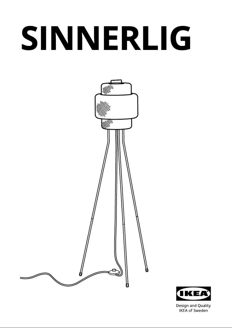 Page 1 de la notice Manuel utilisateur Ikea SINNERLIG 405.012.17