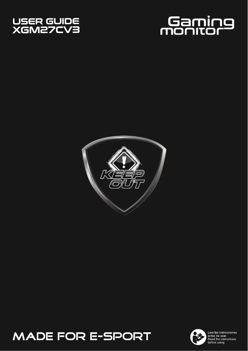 Page 1 de la notice Manuel utilisateur KeepOut XGM27CV3