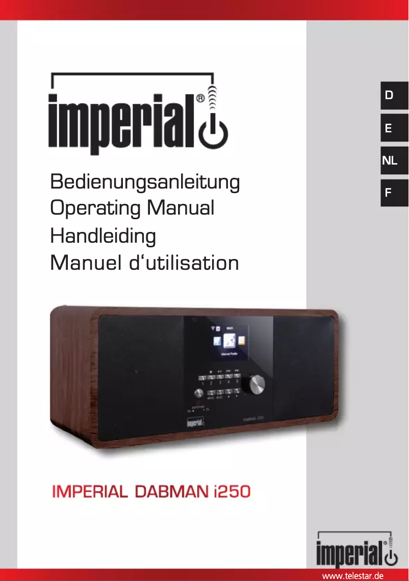 Página 1 del manual Manual de usuario Imperial DABMAN i250