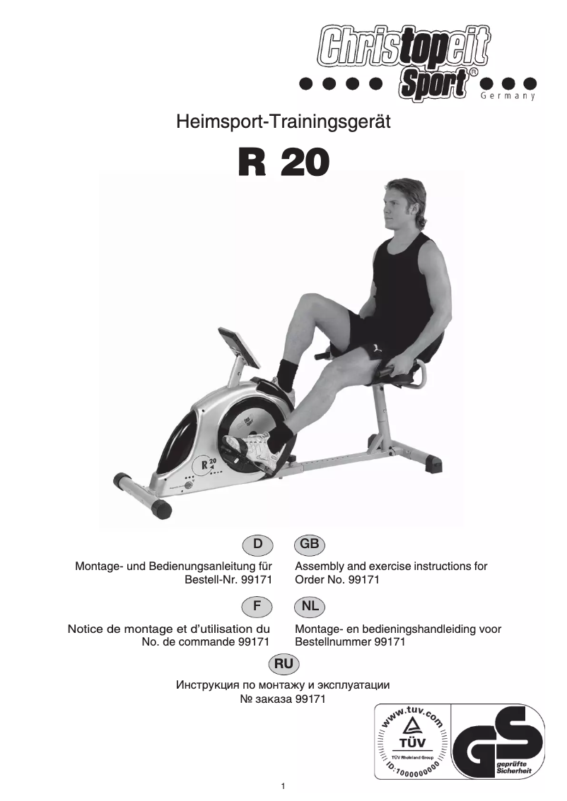 Image de la première page du manuel de l'appareil R 20