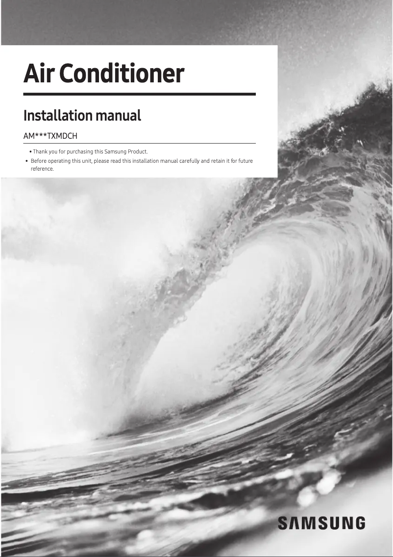 Page 1 of the manual User Manual Samsung AM048TXMDCH