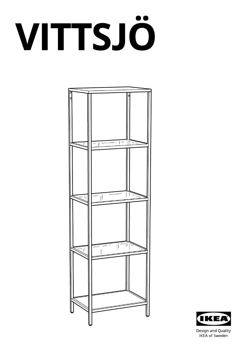 Página 1 del manual Manual de usuario Ikea VITTSJÖ 302.146.79