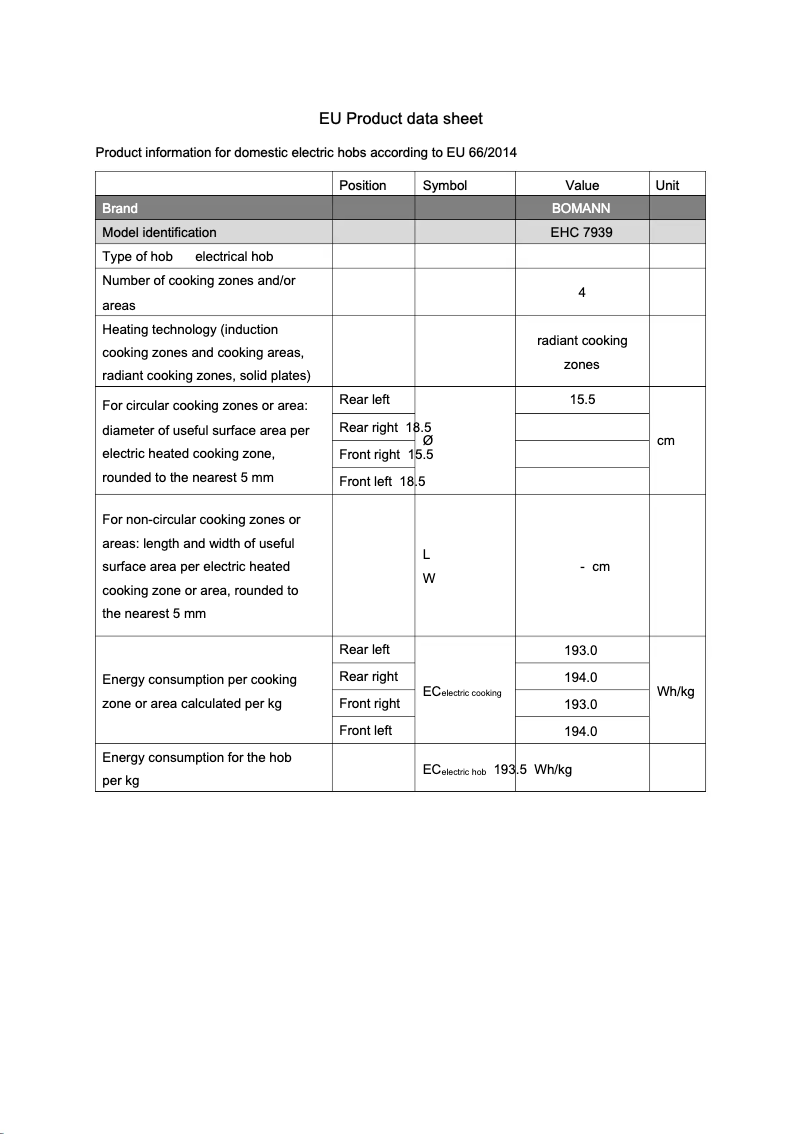 Image de la première page du manuel de l'appareil EHC 7939