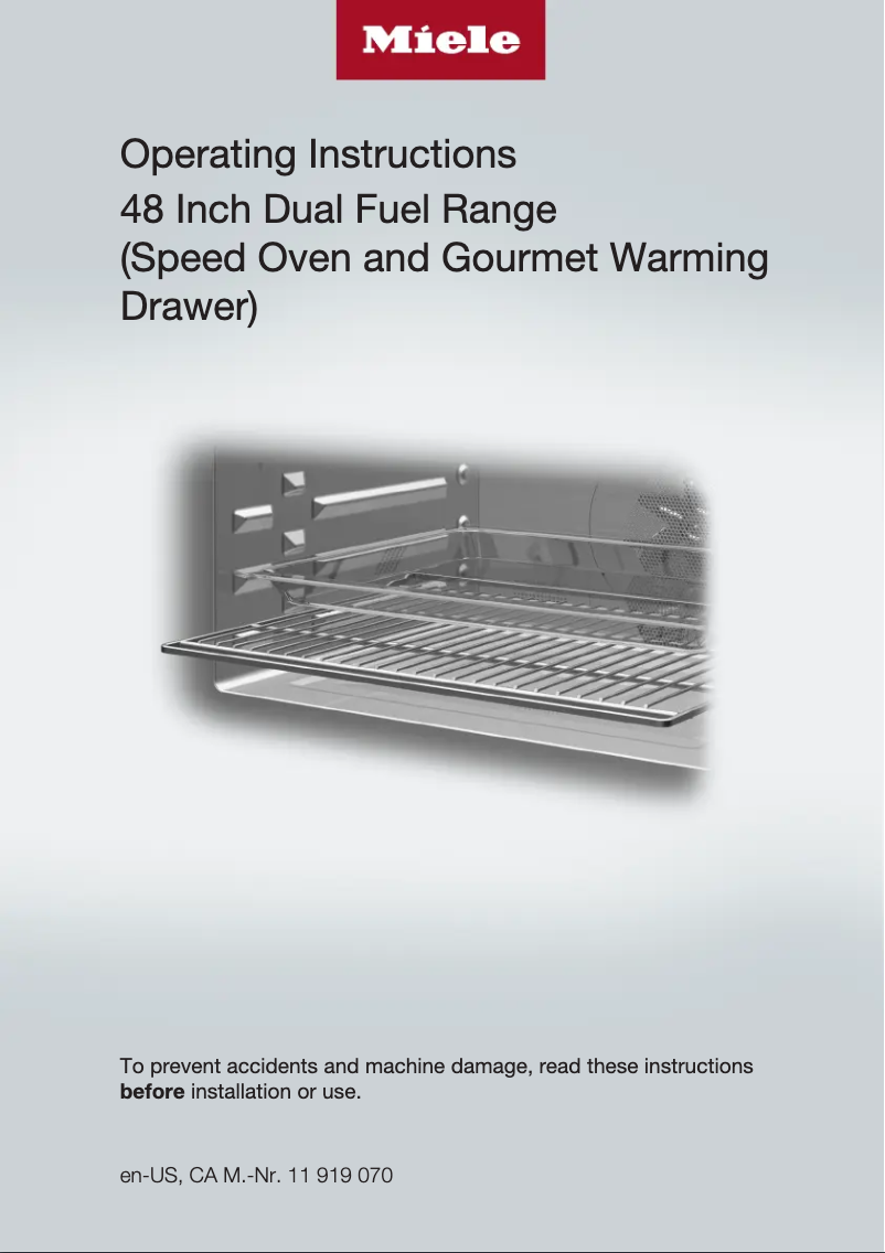 Page n°1 - Dessin technique Miele HR 1956-3 LP