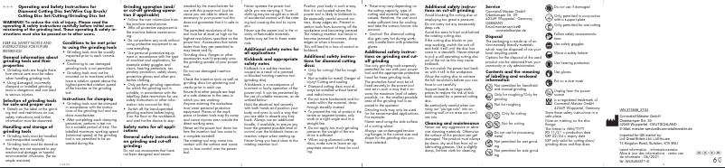 Page n°1 - Manuel utilisateur Parkside PWSZS 1