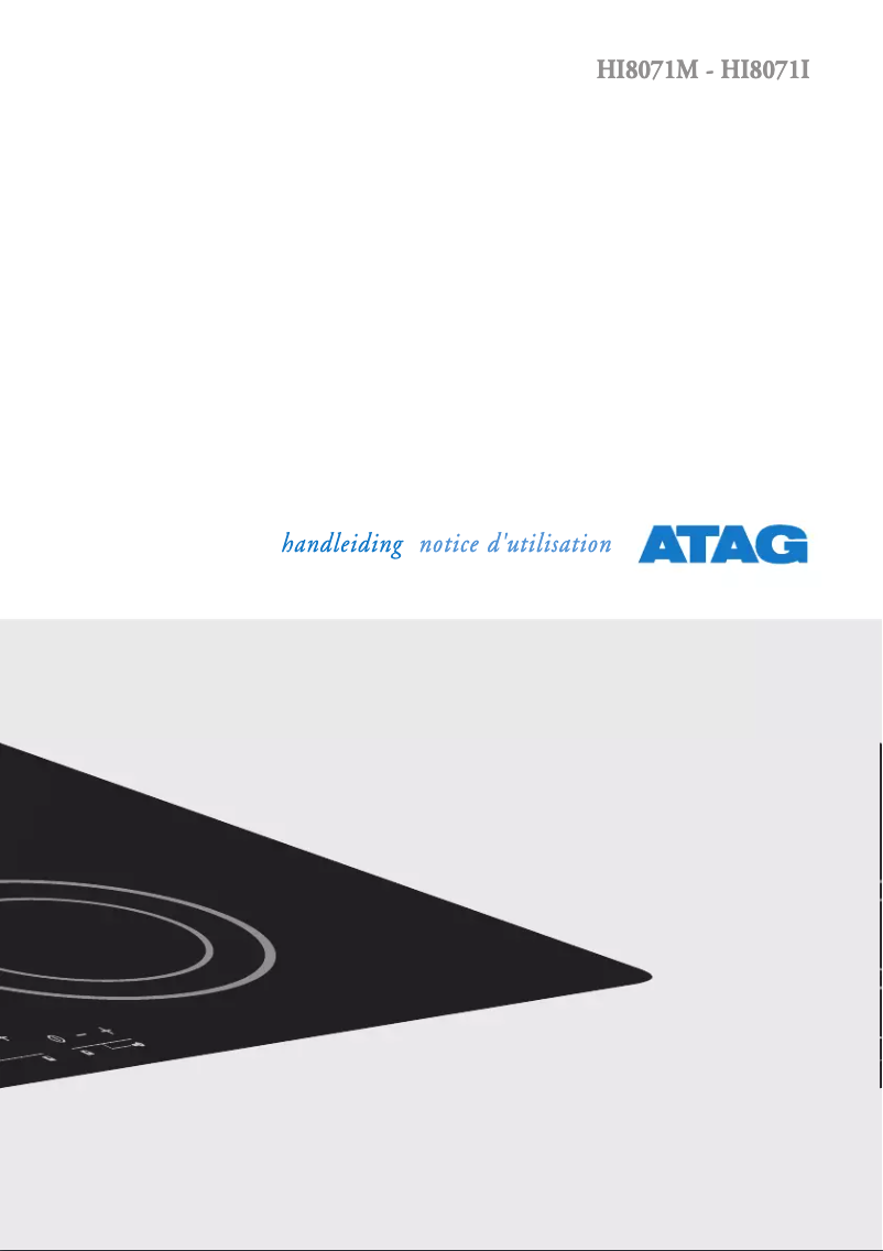 Page 1 de la notice Manuel utilisateur Atag HI8071M