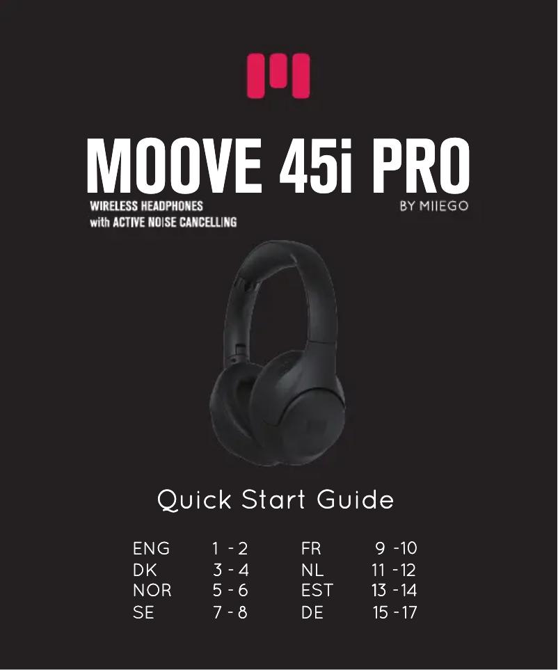 Image de la première page du manuel de l'appareil MOOVE45i