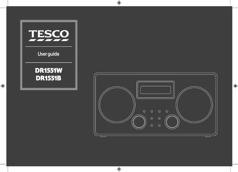 Page 1 de la notice Manuel utilisateur Tesco DR1551W