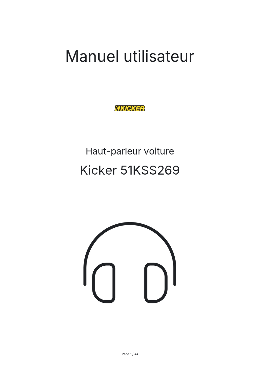 Image de la première page du manuel de l'appareil 51KSS269