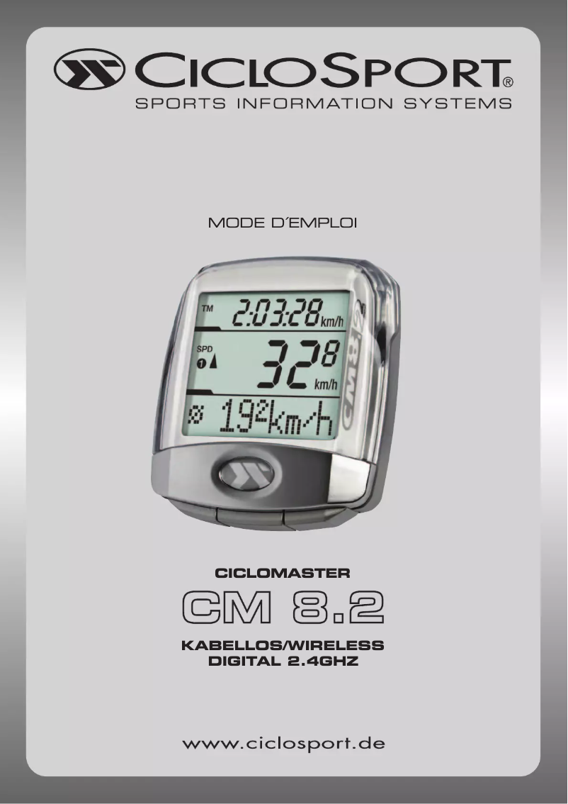 Página 1 del manual Manual de usuario Ciclo CicloMaster CM 8.2