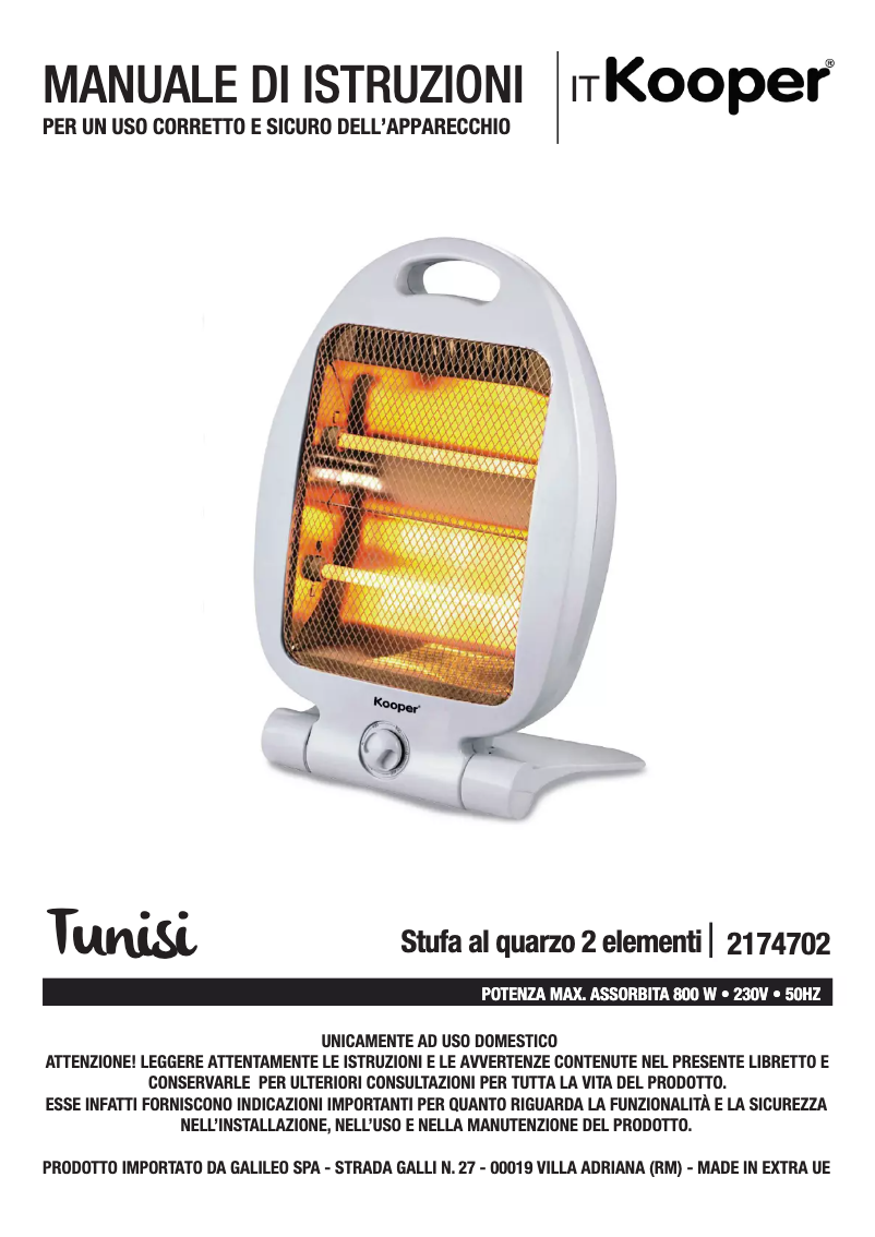 Página 1 del manual Manual de usuario Kooper 2174702