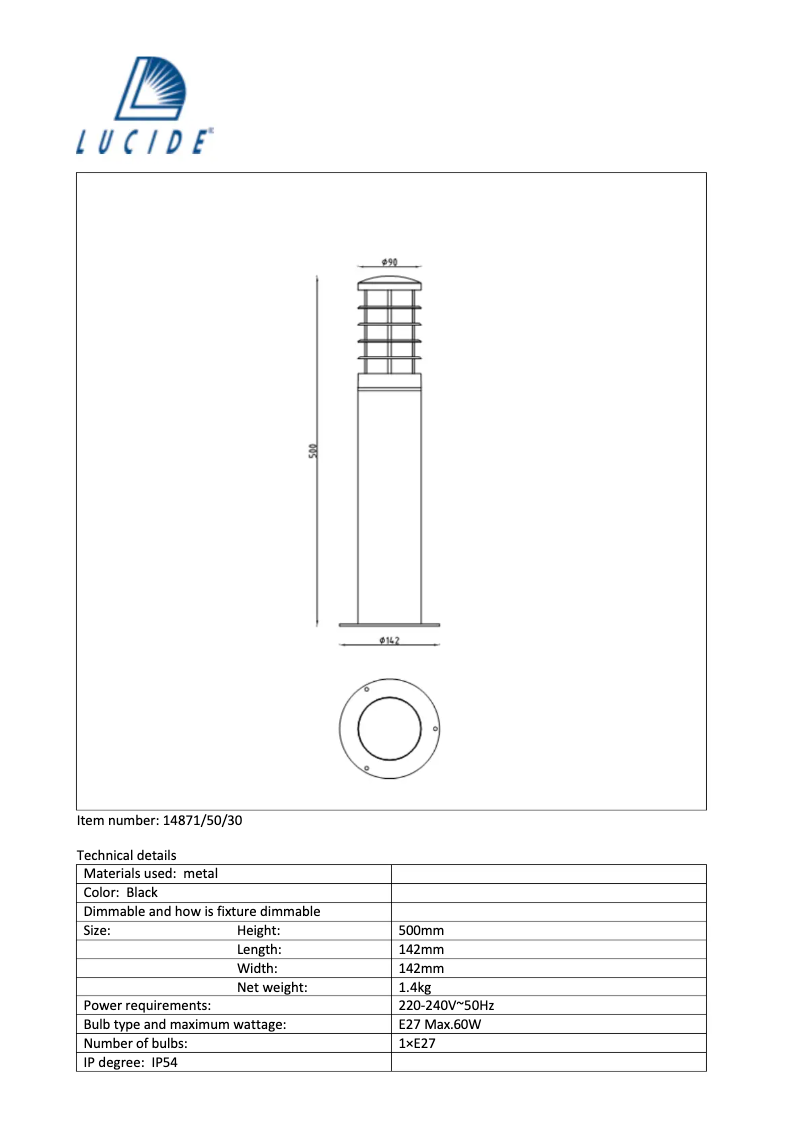 Image de la première page du manuel de l'appareil Solid