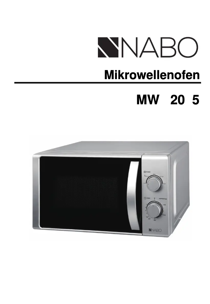 Image de la première page du manuel de l'appareil MWU 2015