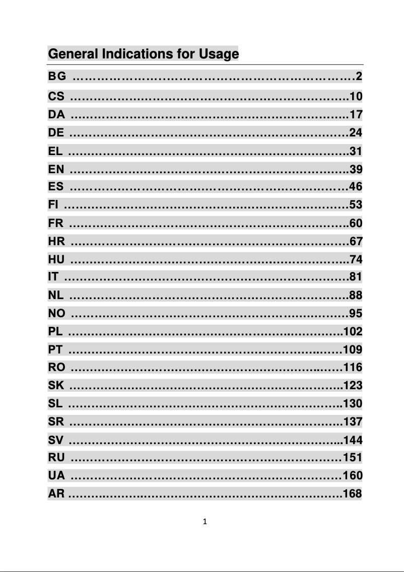 Page n°1 - Manuel utilisateur Candy BM 18M DC EV