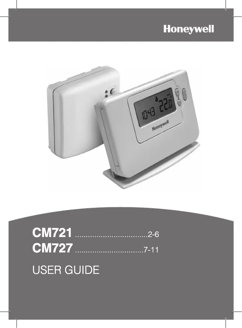 Page n°1 - Manuel utilisateur Honeywell CM721