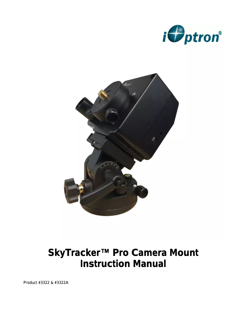 Image de la première page du manuel de l'appareil SkyTracker Pro