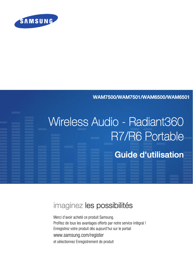 Page 1 de la notice Manuel utilisateur Samsung WAM7500
