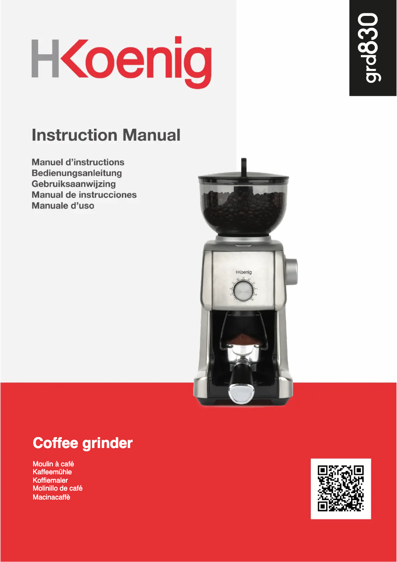 Image de la première page du manuel de l'appareil GRD830