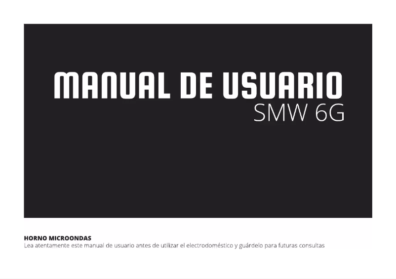 Page n°1 - Manuel utilisateur Schneider SMW 6G