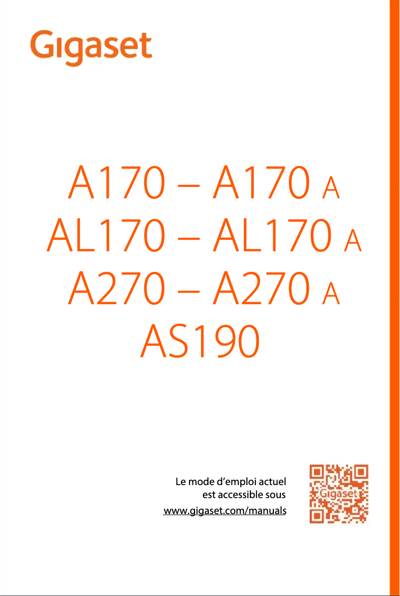 Image de la première page du manuel de l'appareil A270