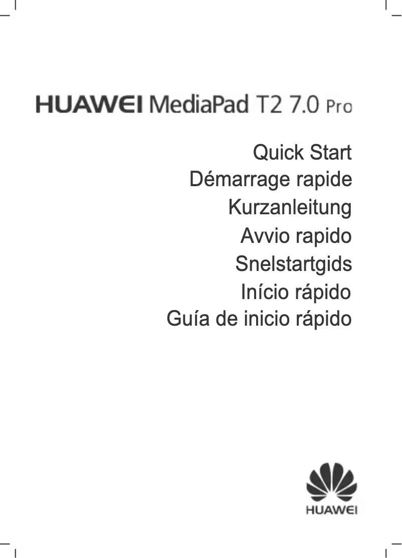 Imagen de la primera página del manual del dispositivo MediaPad T2 7.0 Pro