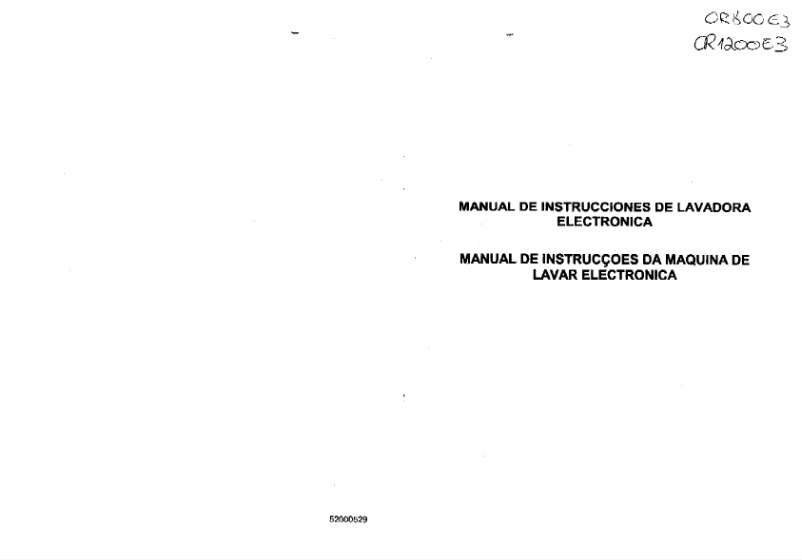 Image de la première page du manuel de l'appareil OR 800 E3