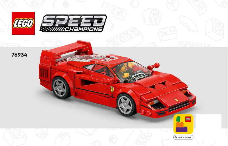 Image de la première page du manuel de l'appareil Speed Champions 76934