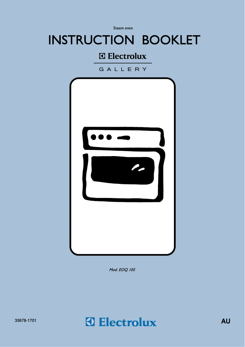 Page 1 de la notice Manuel utilisateur Electrolux EOQ 105