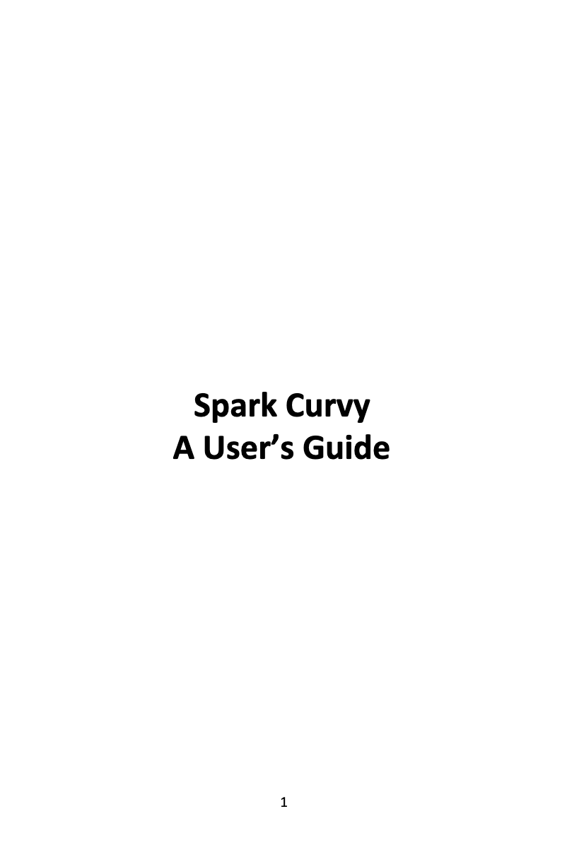 Page n°1 - Manuel utilisateur Lava Spark Curvy
