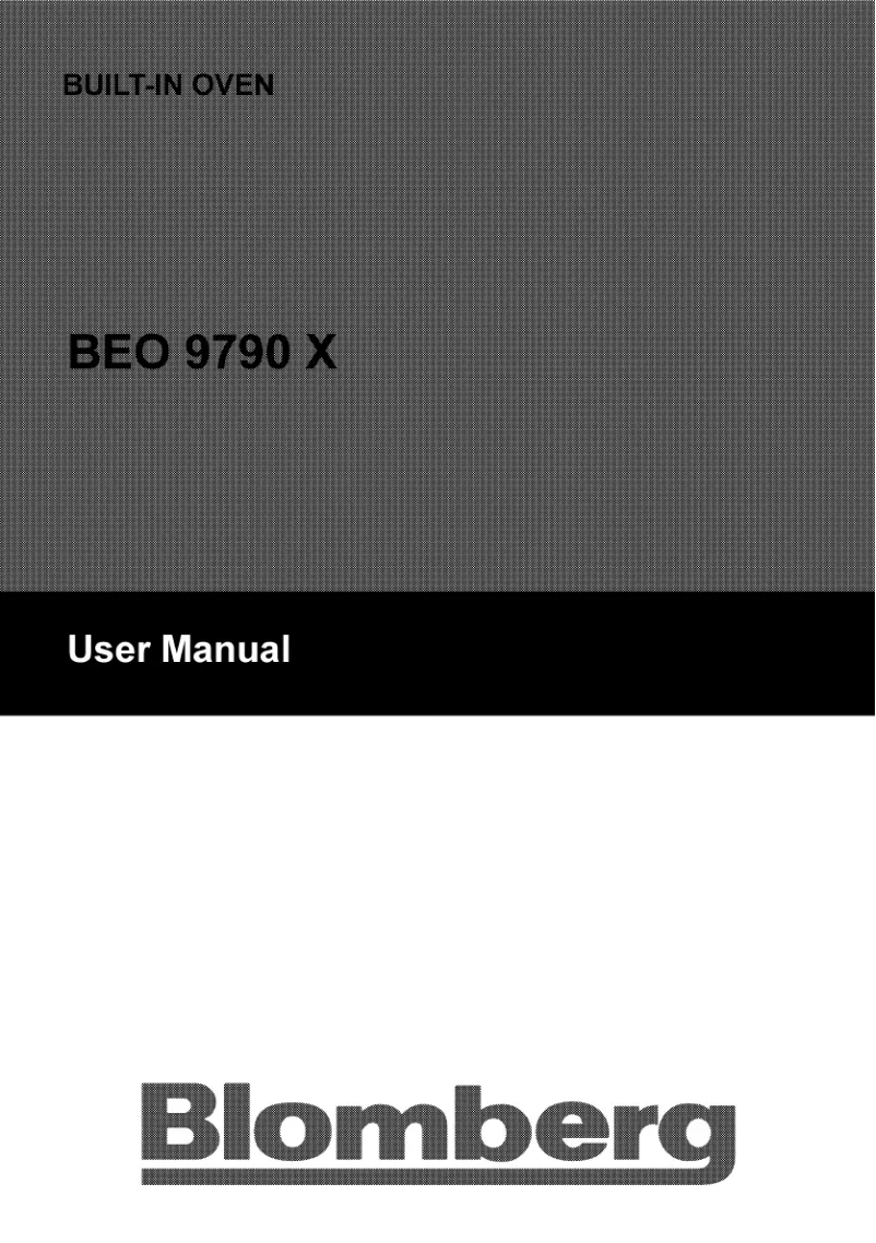 Page n°1 - Manuel utilisateur Blomberg OEN9480