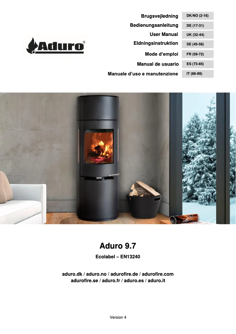 Página 1 del manual Manual de usuario Aduro 9.7