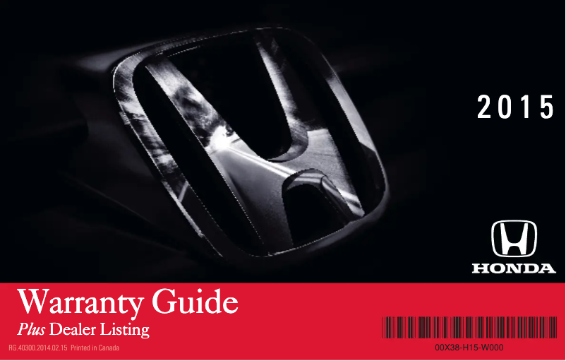 Page 1 de la notice Manuel d'utilisation et d'entretien Honda Civic Hybrid (2015)