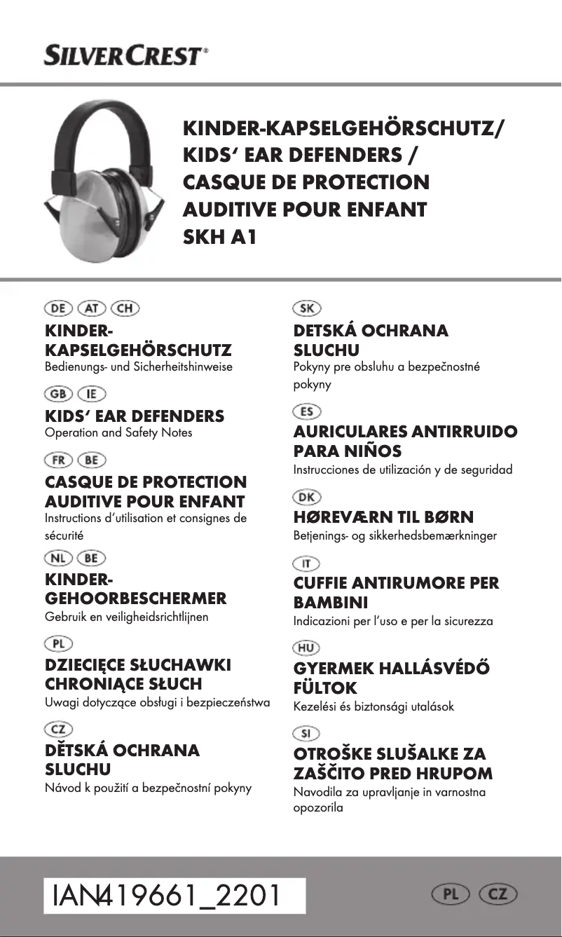 Page n°1 - Manuel utilisateur SilverCrest SKH A1
