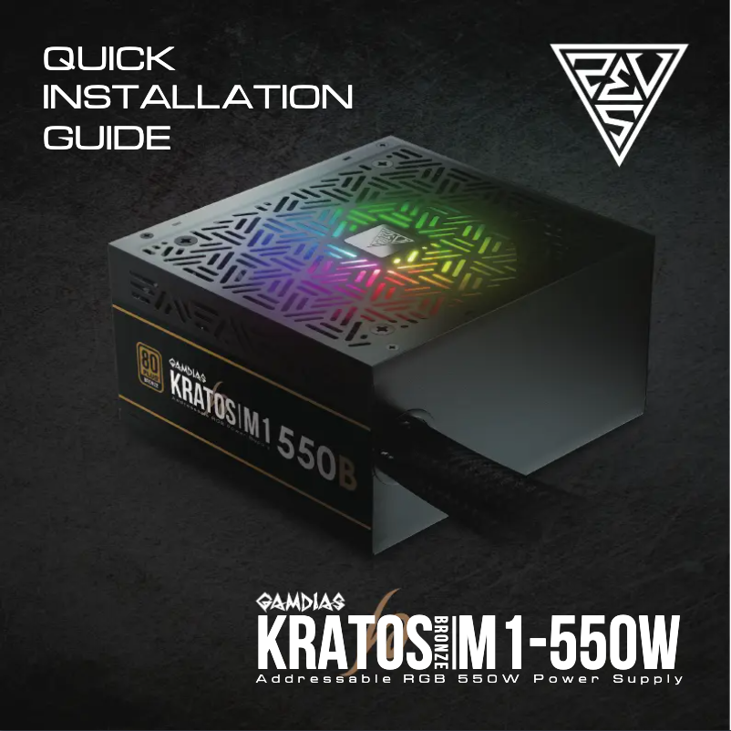 Página 1 del manual Manual de usuario Gamdias Kratos M1-550B