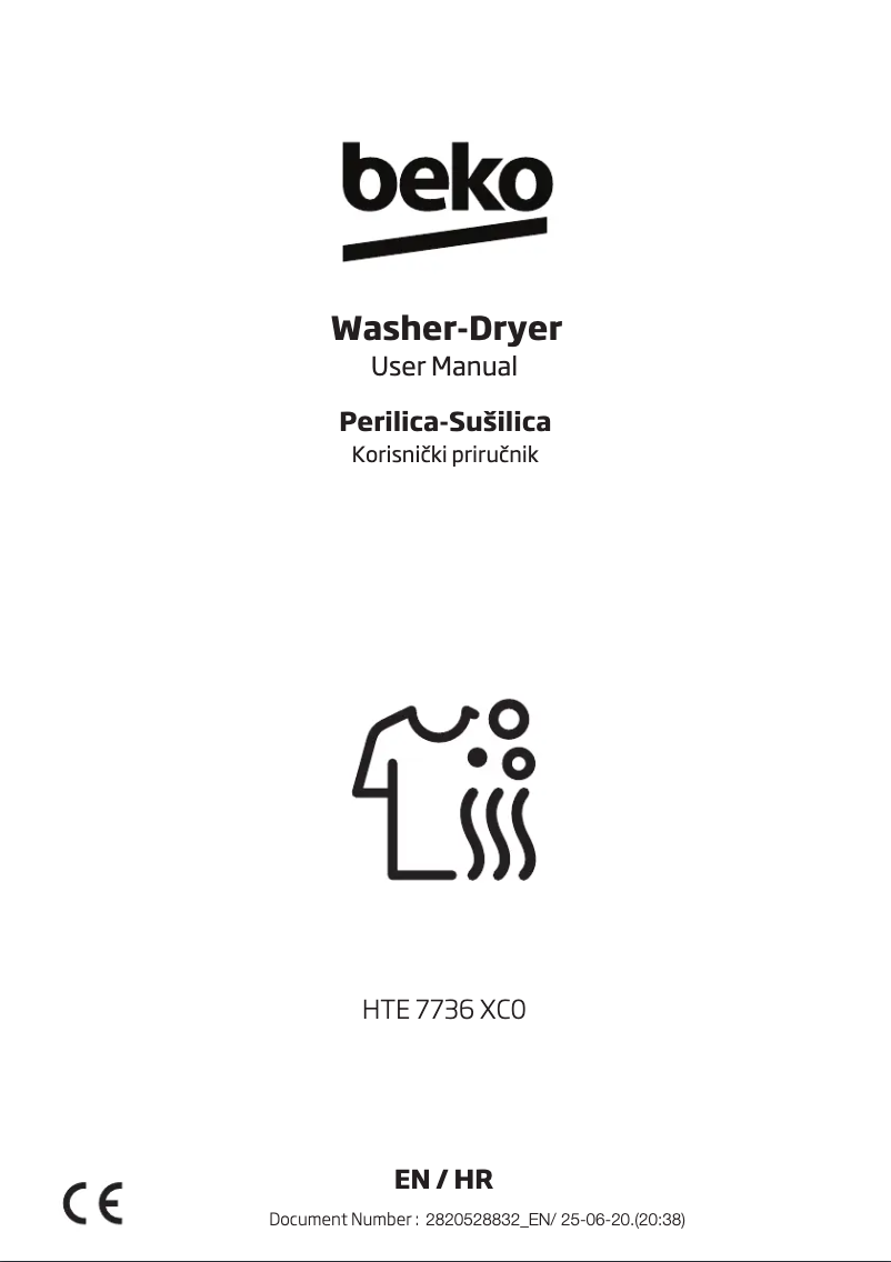 Page 1 de la notice Manuel utilisateur Beko HTE 7736 XC0