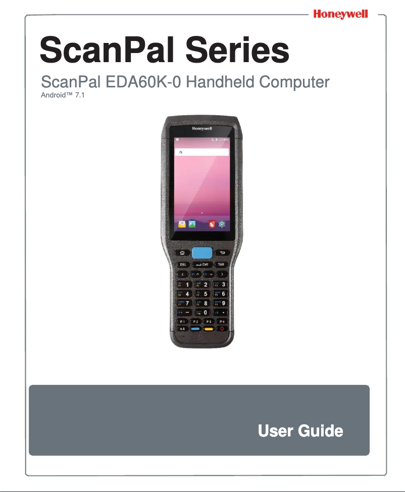 Image de la première page du manuel de l'appareil EDA60K