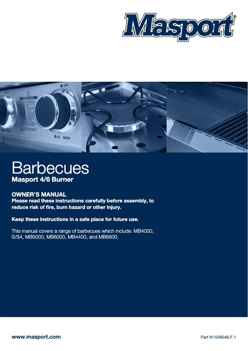 Página 1 del manual Manual de usuario Masport Classic Six