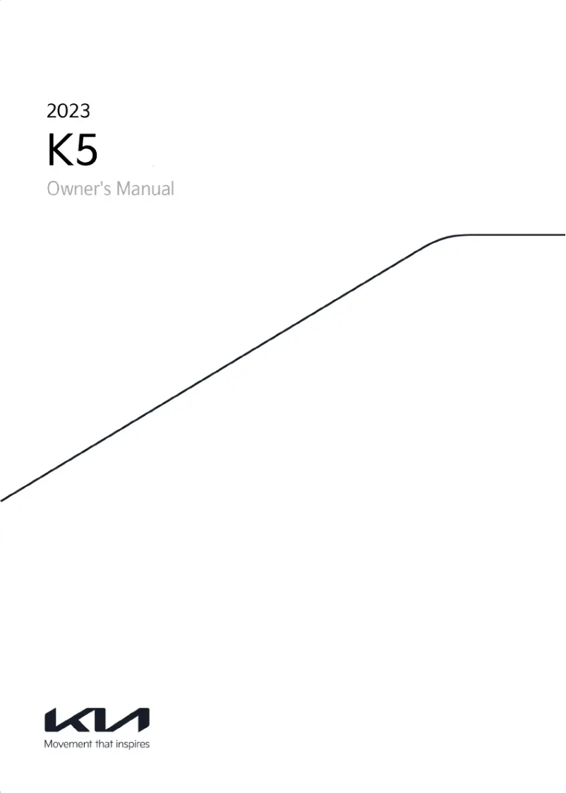 Page 1 de la notice Manuel utilisateur Kia Optima (2023)
