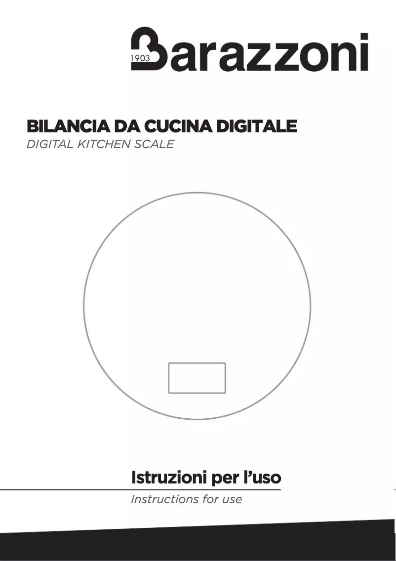 Image de la première page du manuel de l'appareil Digital kitchen scale