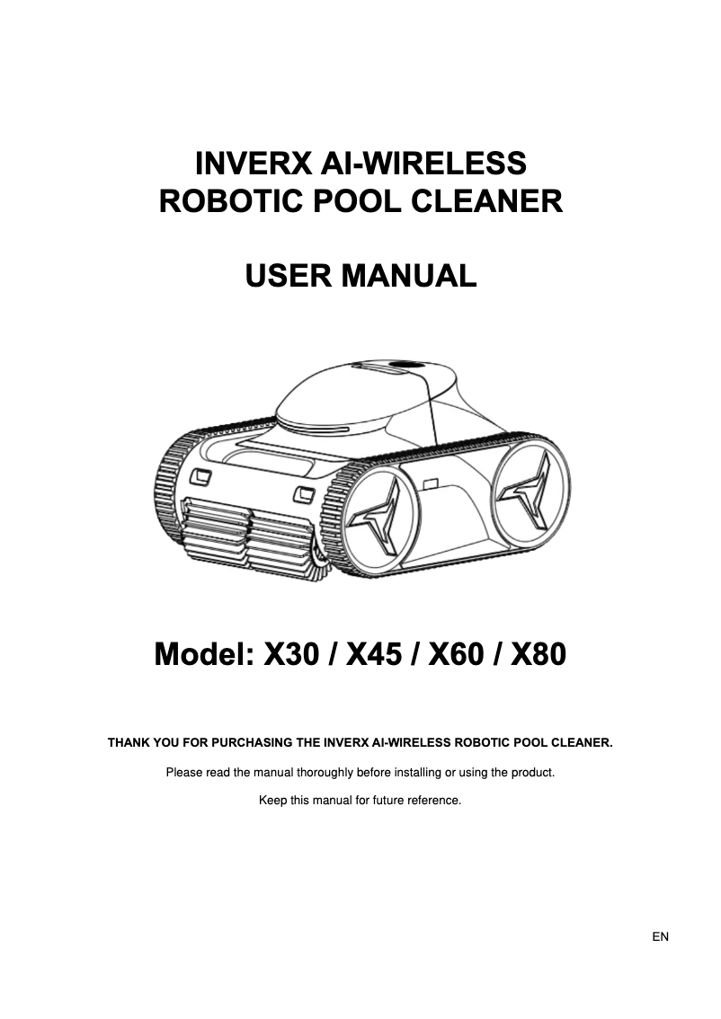 Page 1 de la notice Manuel utilisateur Inverx X80