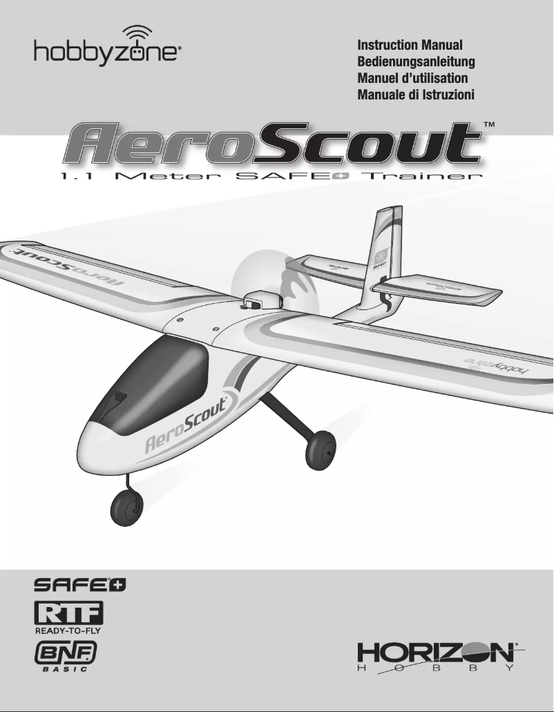 Image de la première page du manuel de l'appareil AeroScout S