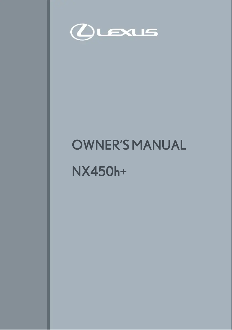 Page 1 de la notice Manuel utilisateur Lexus NX 300H (2021)