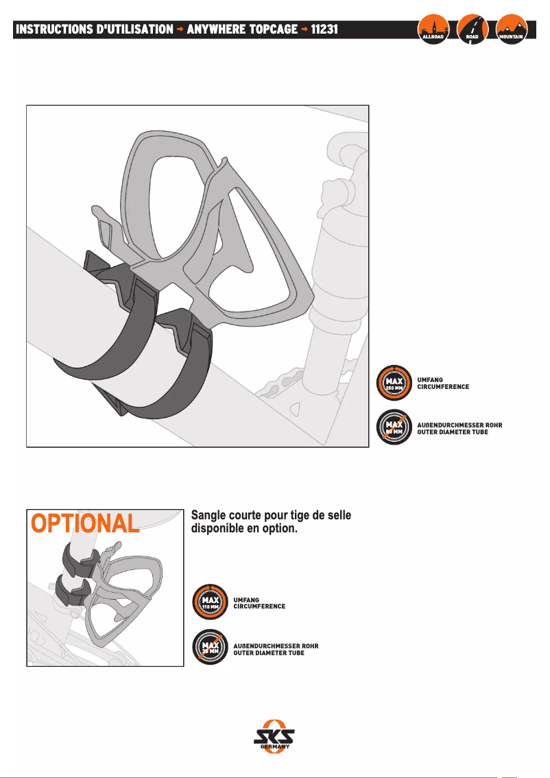 Page 1 de la notice Manuel utilisateur SKS Anywhere Topcage