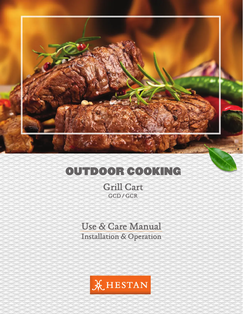 Page 1 de la notice Guide d'installation Hestan GMBR42-NG-TQ