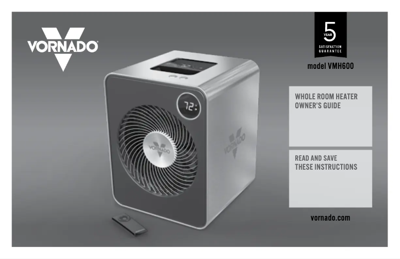 Page 1 de la notice Manuel utilisateur Vornado VMH600