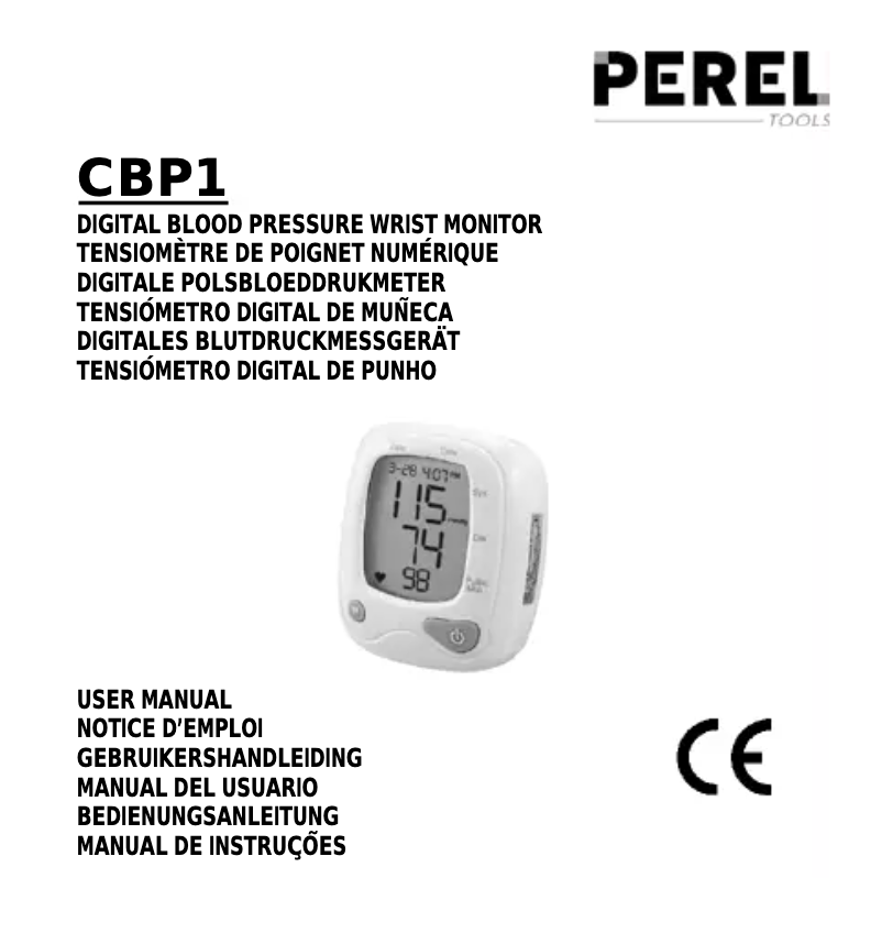 Page n°1 - Manuel utilisateur Perel CBP1