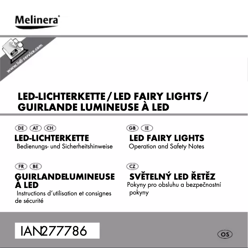 Page n°1 - Manuel utilisateur Melinera IAN 277786