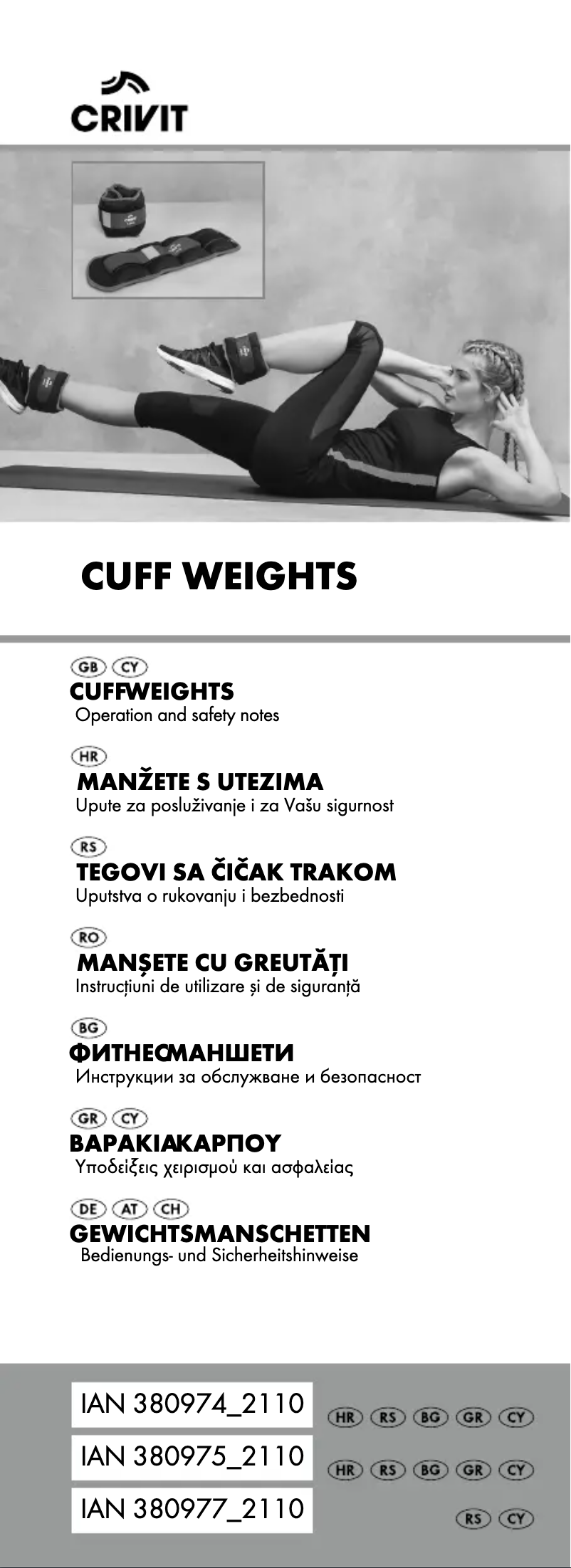 Page n°1 - Manuel utilisateur Crivit HG07126