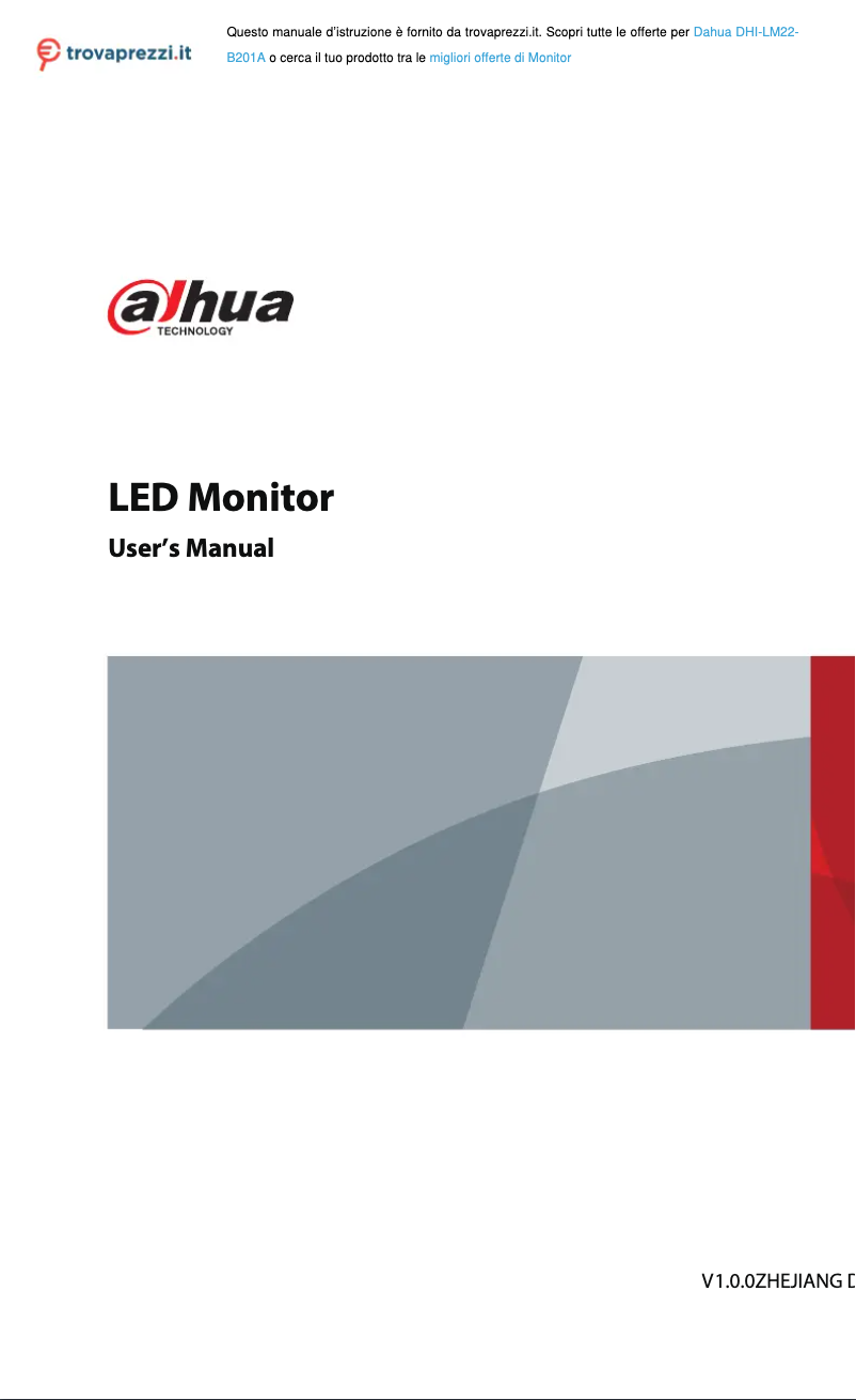 Page n°1 - Manuel utilisateur Dahua Technology DHI-LM22-B201A